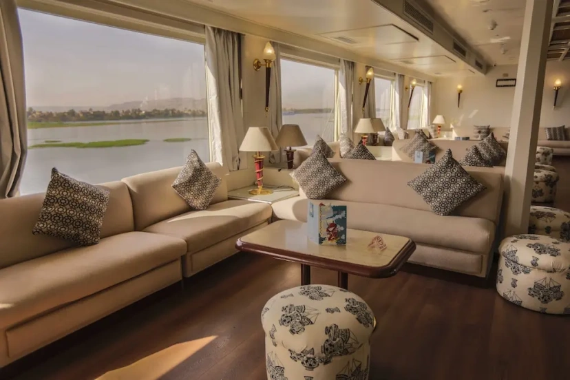 Lounge aboard the MS Da Vinci Nile Cruise Nile cruise